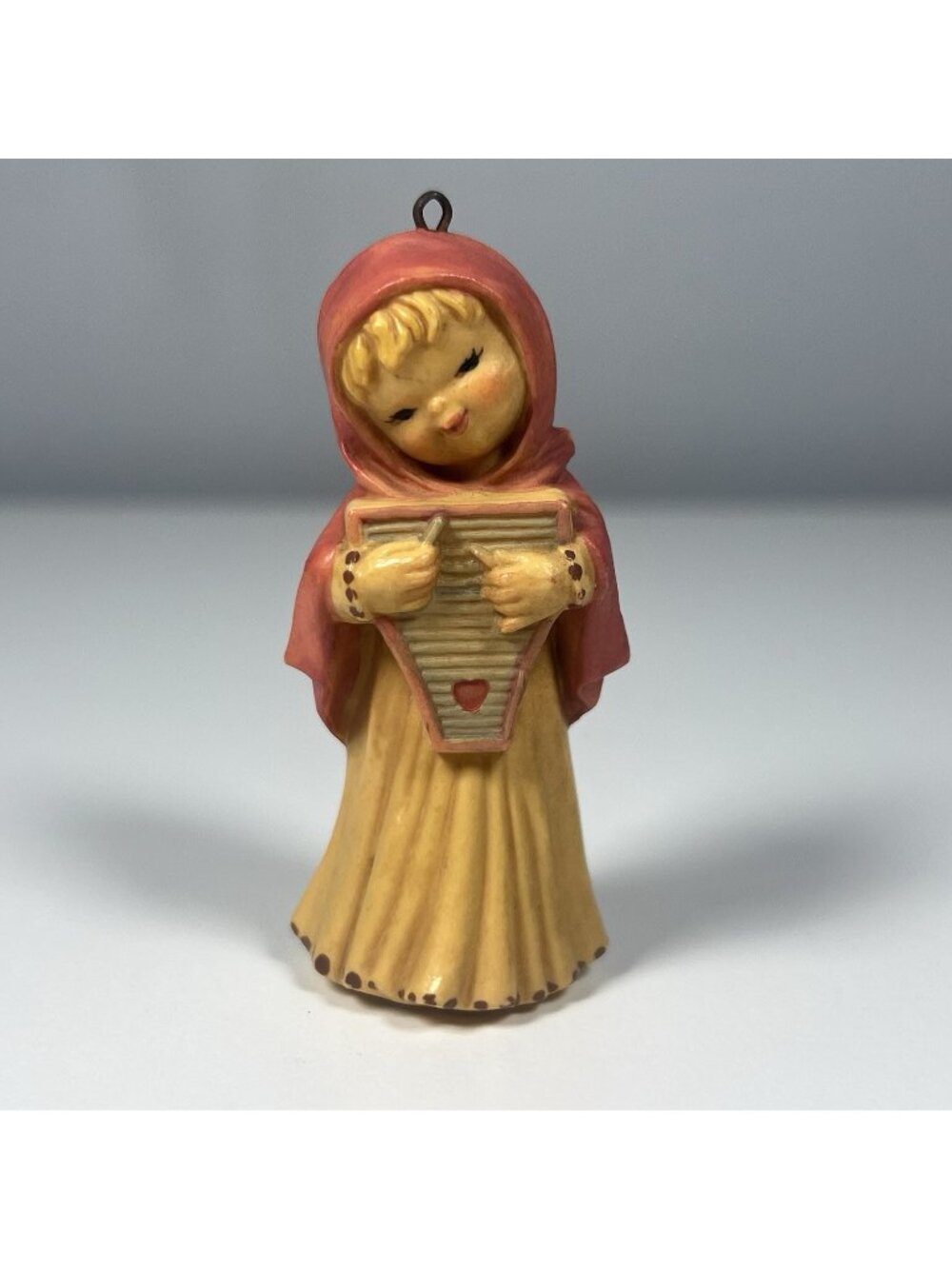 Vintage Girl Playing Frottoir Rubboard Anri Ferrandiz 3" Ornament Toriart Figure